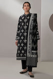 Zellbury Monochrome Printed Lawn Unstitched 3Pc Suit WUS25X30657