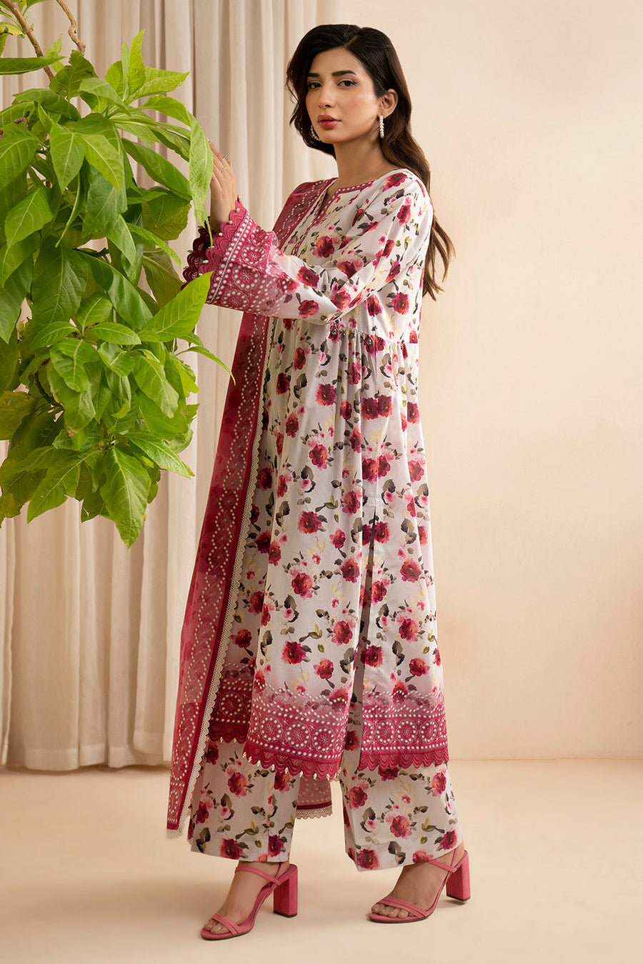 Zellbury Summer Printed Lawn Unstitched 3Pc Suit WUS25X30668