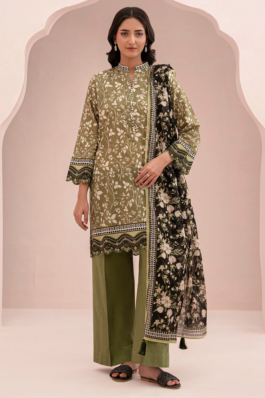 Zellbury Summer Printed Lawn Unstitched 3Pc Suit WUS25X30718