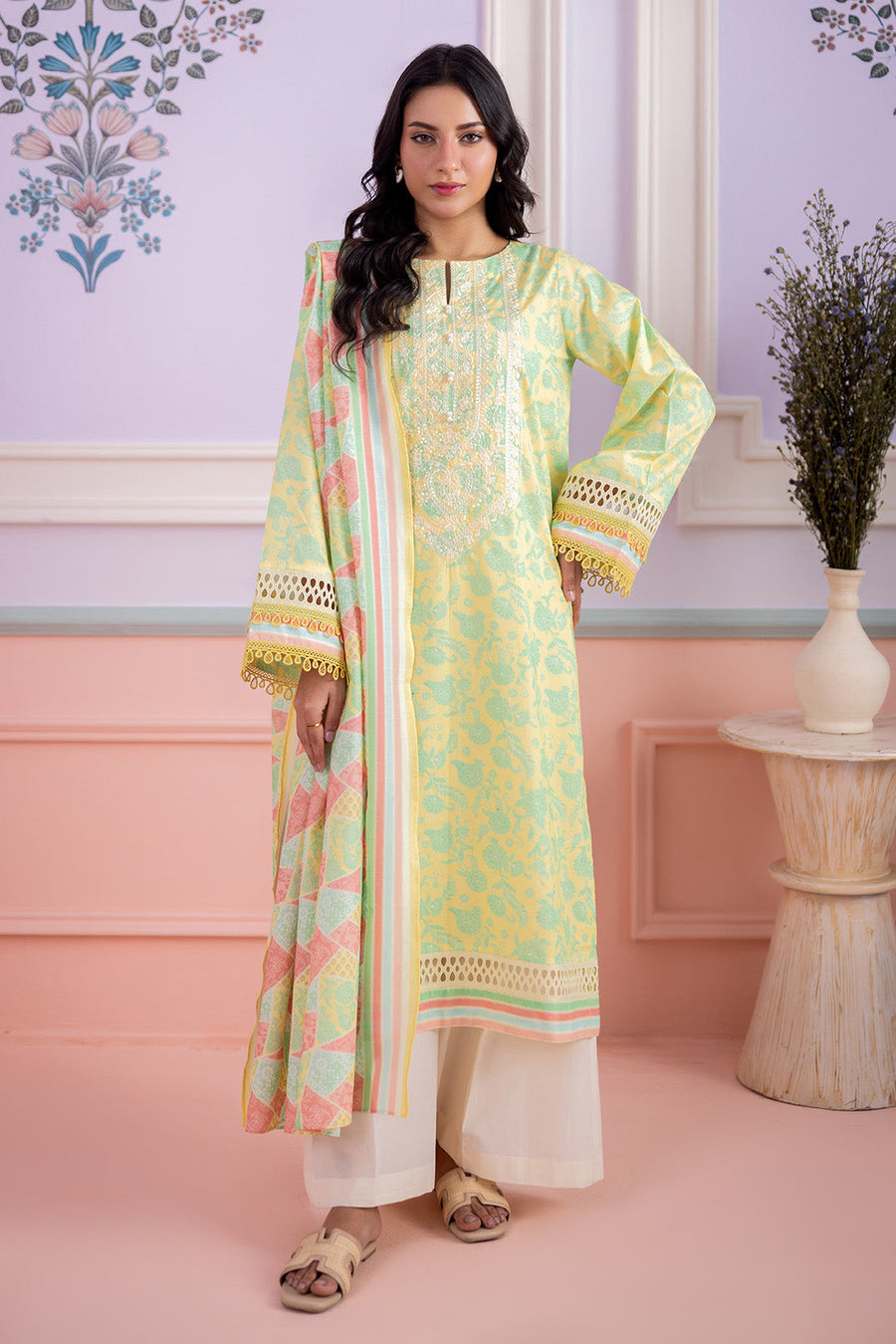 Zellbury Summer Embroidered Lawn Unstitched 2Pc Suit WUS26E20468