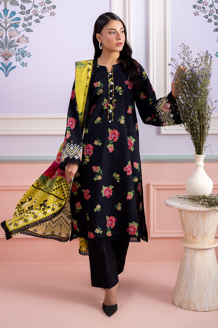Zellbury Summer Embroidered Lawn Unstitched 2Pc Suit WUS26E20599