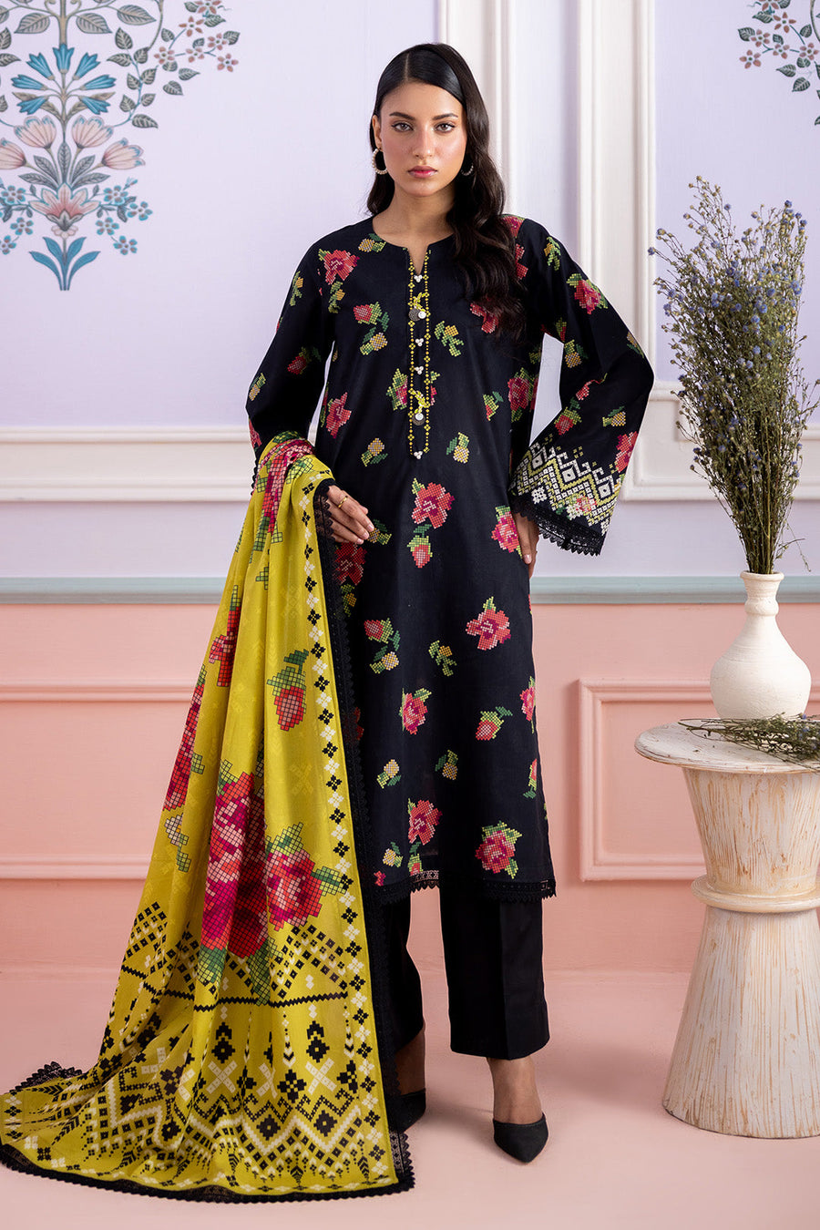 Zellbury Summer Embroidered Lawn Unstitched 2Pc Suit WUS26E20599
