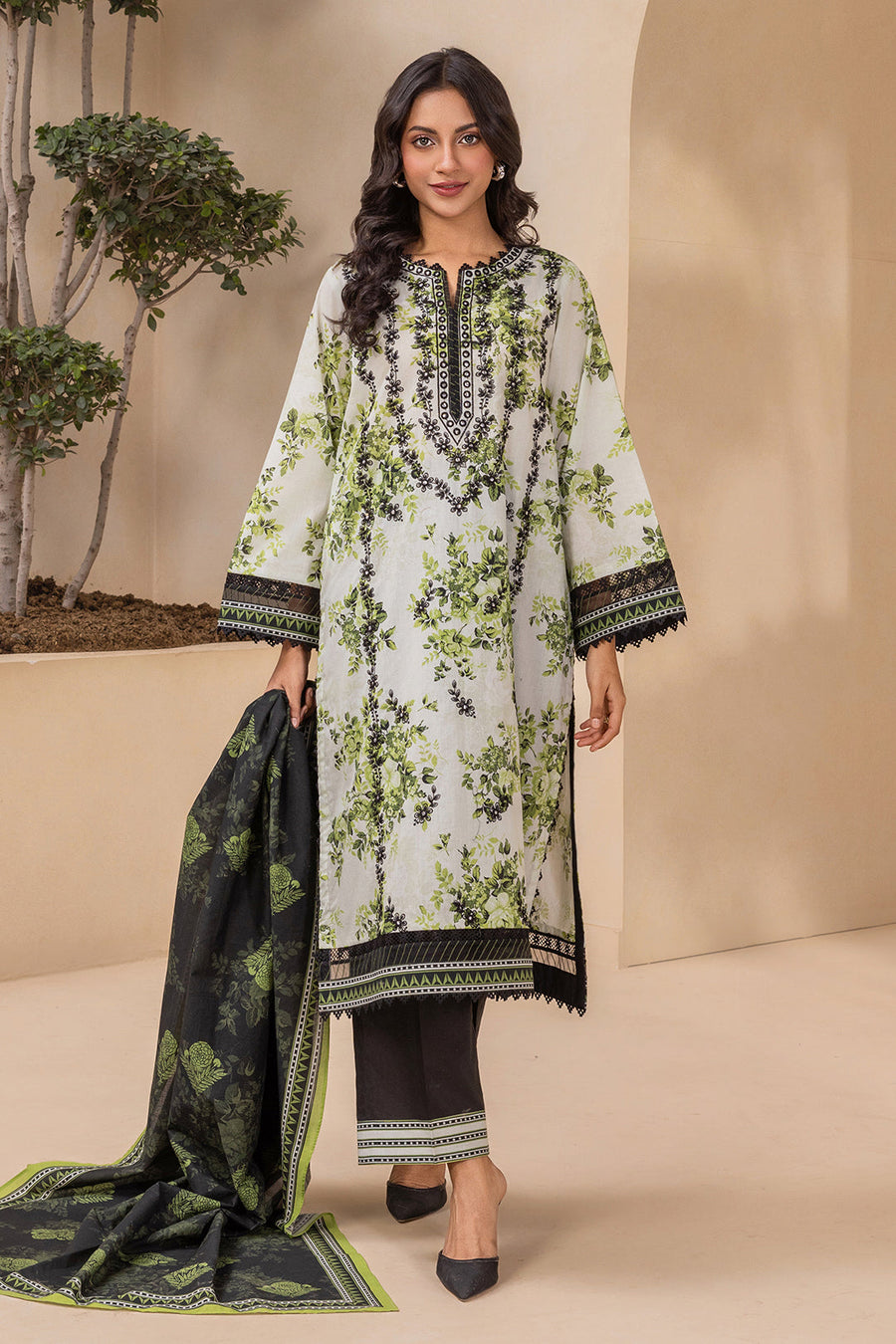 Zellbury Summer Embroidered Lawn Unstitched 2Pc Suit WUS26E20868