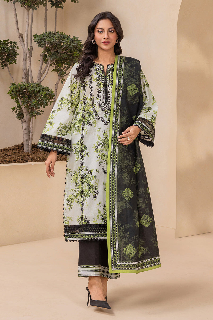 Zellbury Summer Embroidered Lawn Unstitched 2Pc Suit WUS26E20868