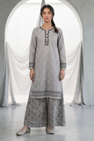 Zellbury Monochrome Embroidered Cambric Unstitched 2Pc Suit WUS26E20933