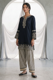 Zellbury Monochrome Embroidered Cambric Unstitched 2Pc Suit WUS26E21069
