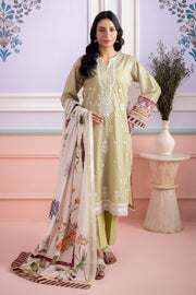 Zellbury Summer Embroidered Lawn Unstitched 3Pc Suit WUS26E30444