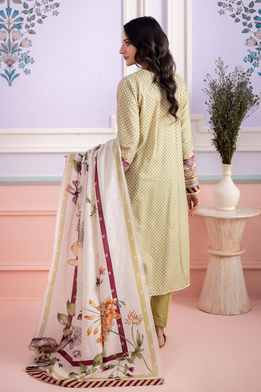Zellbury Summer Embroidered Lawn Unstitched 3Pc Suit WUS26E30444