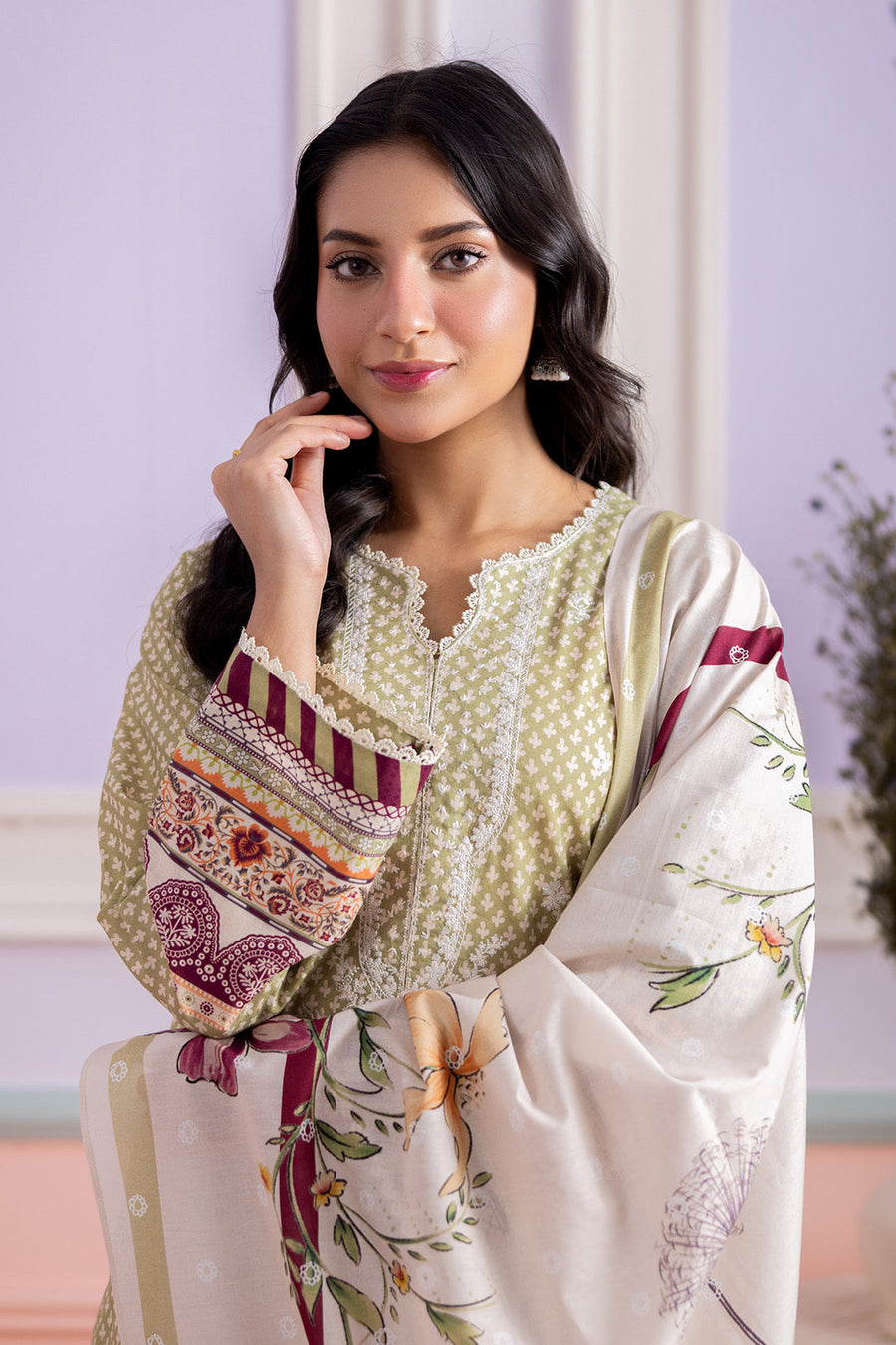 Zellbury Summer Embroidered Lawn Unstitched 3Pc Suit WUS26E30444