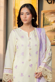 Zellbury Summer Embroidered Lawn Unstitched 3Pc Suit WUS26E30445