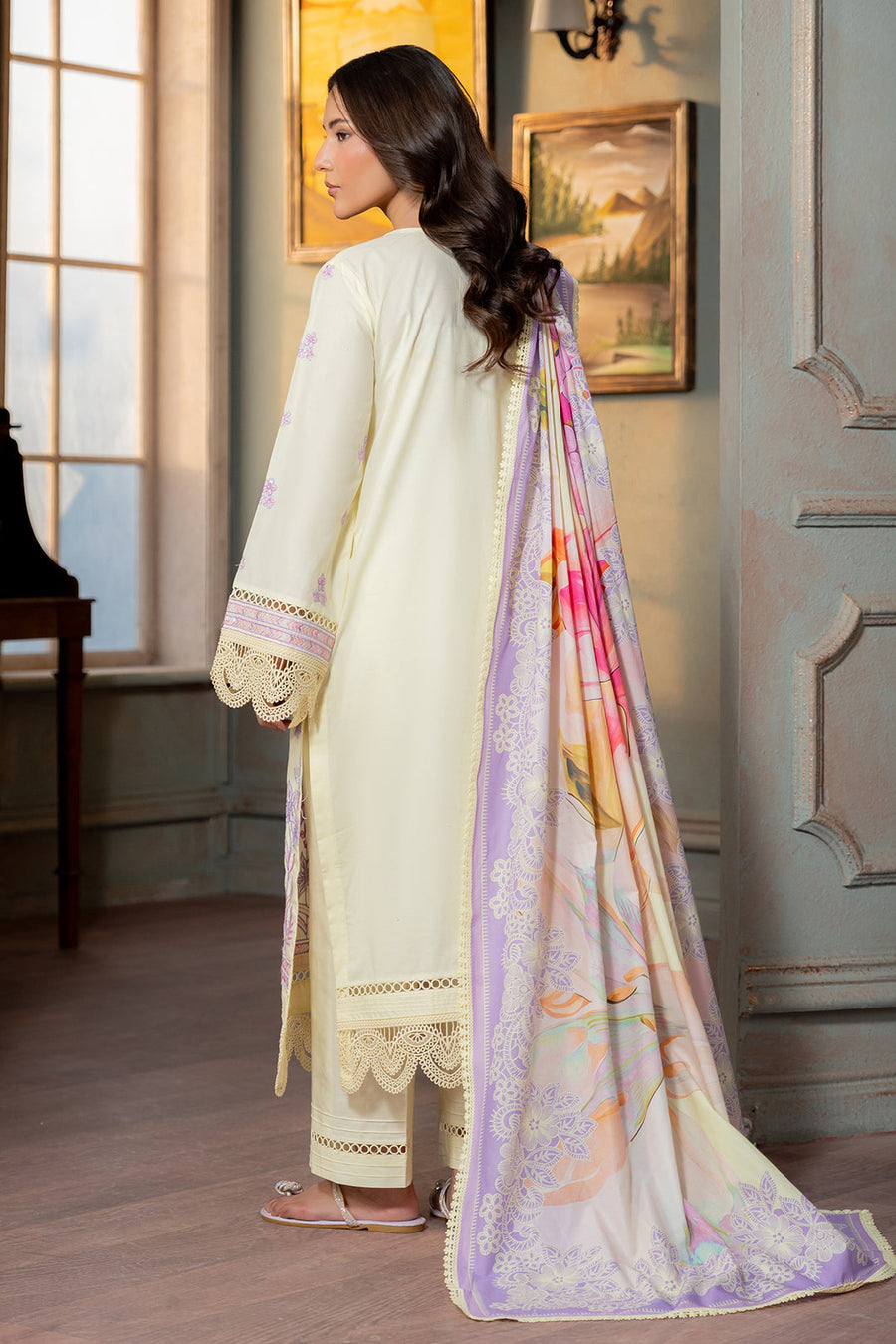 Zellbury Summer Embroidered Lawn Unstitched 3Pc Suit WUS26E30445