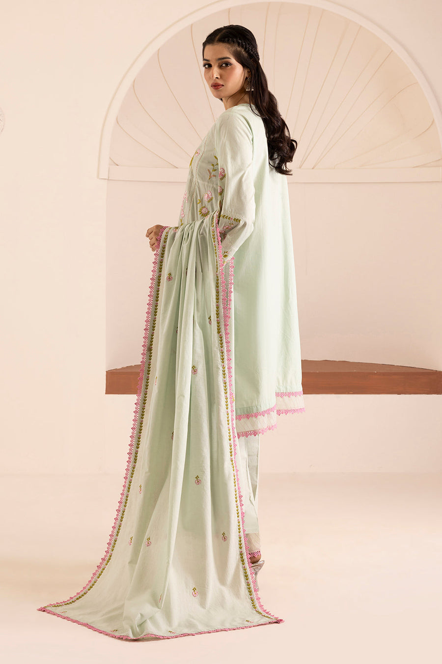 Zellbury Summer Embroidered Lawn Unstitched 3Pc Suit WUS26E30446