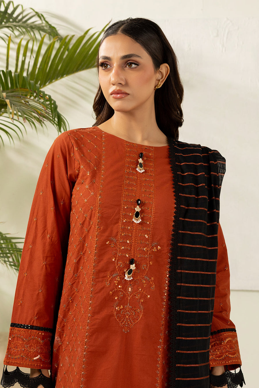 Zellbury Summer Embroidered Lawn Unstitched 3Pc Suit WUS26E30448