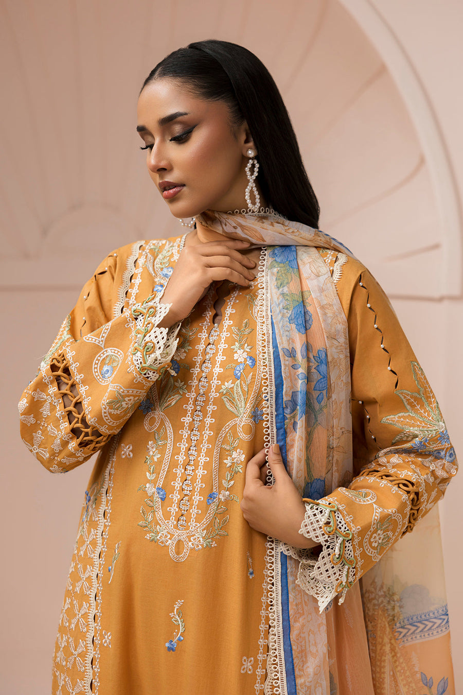 Zellbury Summer Embroidered Lawn Unstitched 3Pc Suit WUS26E30451