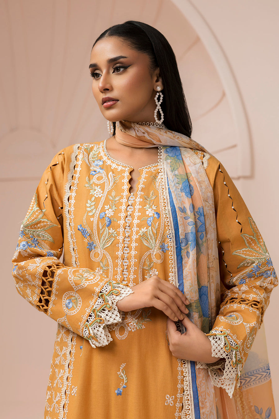 Zellbury Summer Embroidered Lawn Unstitched 3Pc Suit WUS26E30451