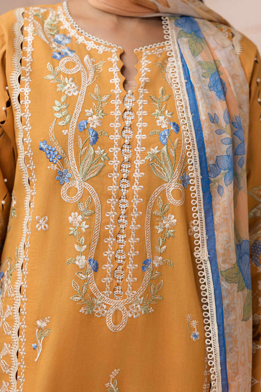 Zellbury Summer Embroidered Lawn Unstitched 3Pc Suit WUS26E30451