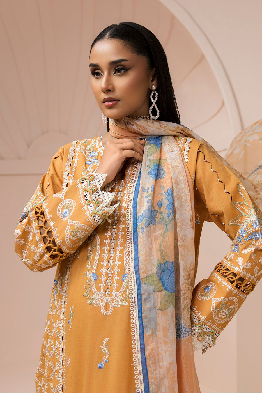 Zellbury Summer Embroidered Lawn Unstitched 3Pc Suit WUS26E30451