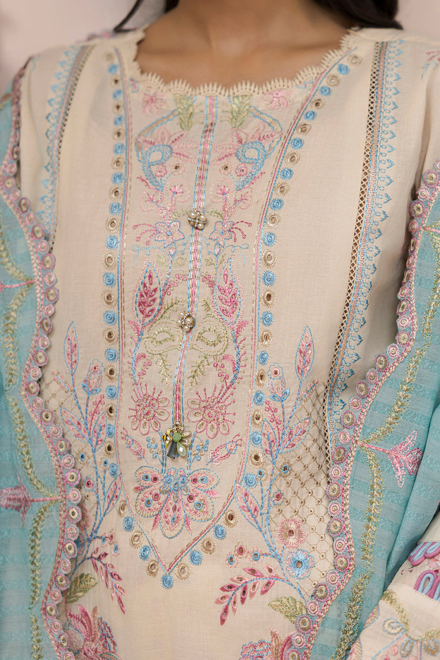 Zellbury Summer Embroidered Lawn Unstitched 3Pc Suit WUS26E30453