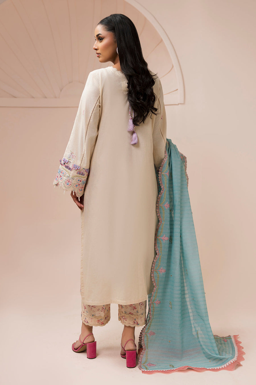 Zellbury Summer Embroidered Lawn Unstitched 3Pc Suit WUS26E30453