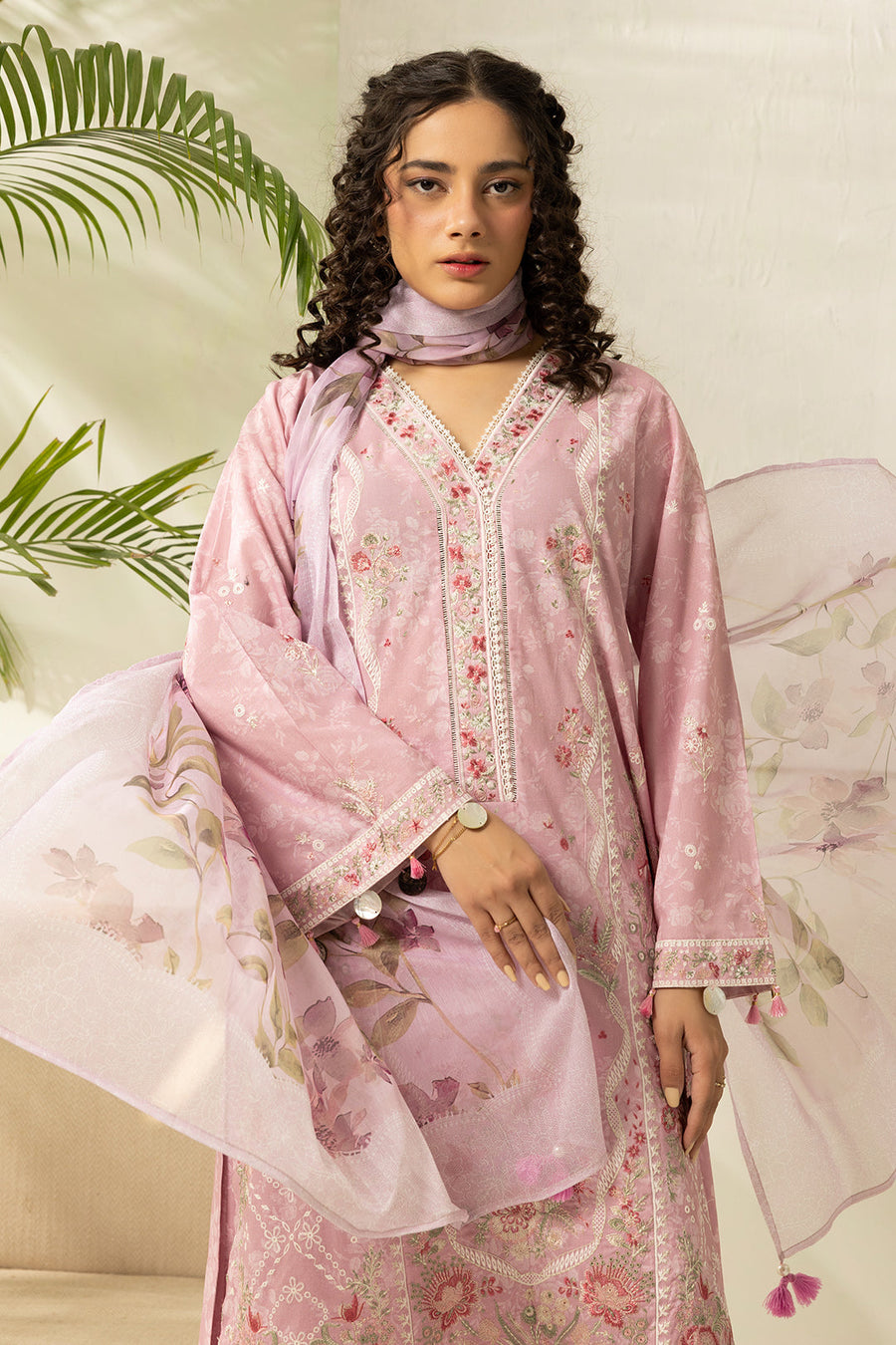 Zellbury Summer Embroidered Lawn Unstitched 3Pc Suit WUS26E30454