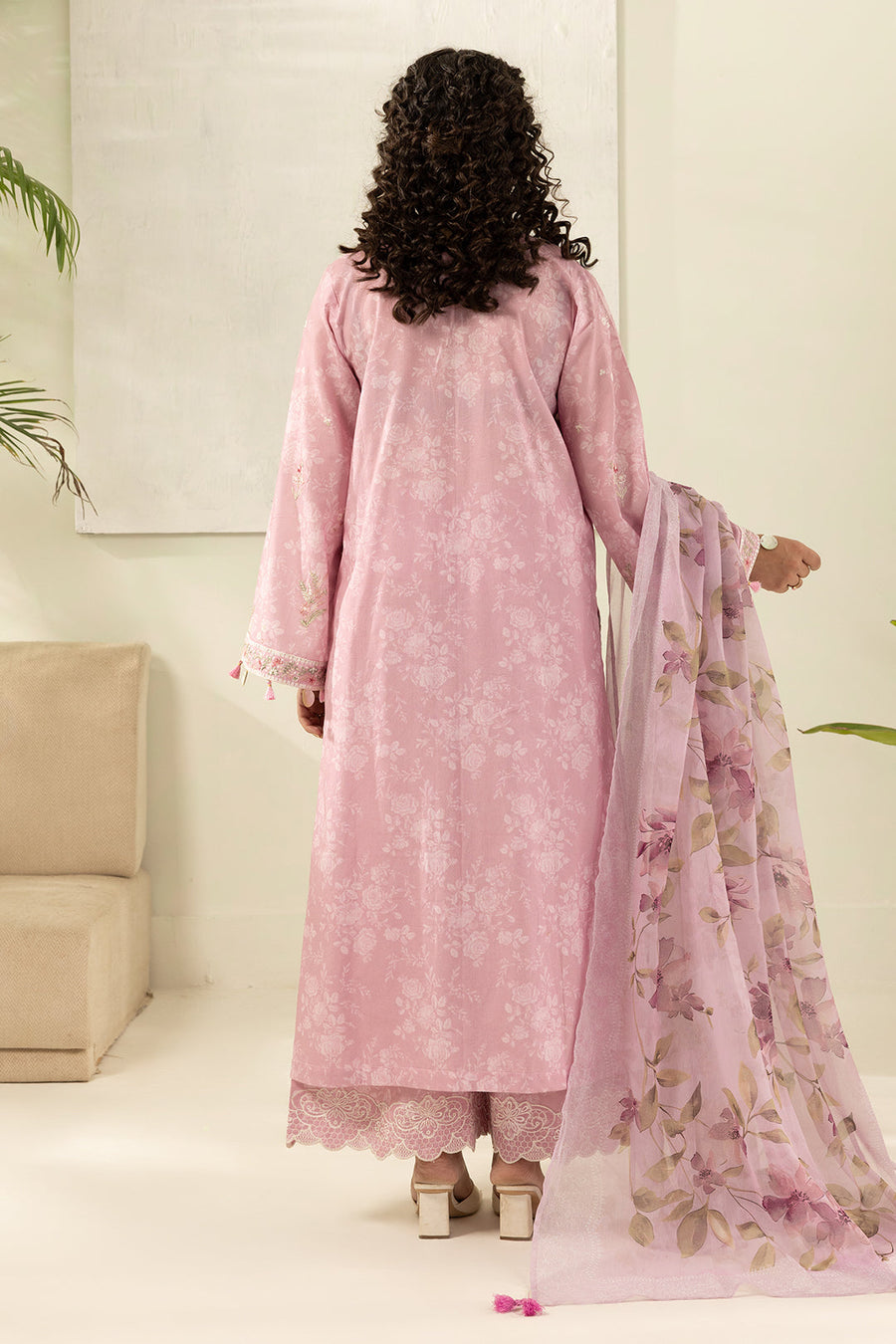 Zellbury Summer Embroidered Lawn Unstitched 3Pc Suit WUS26E30454