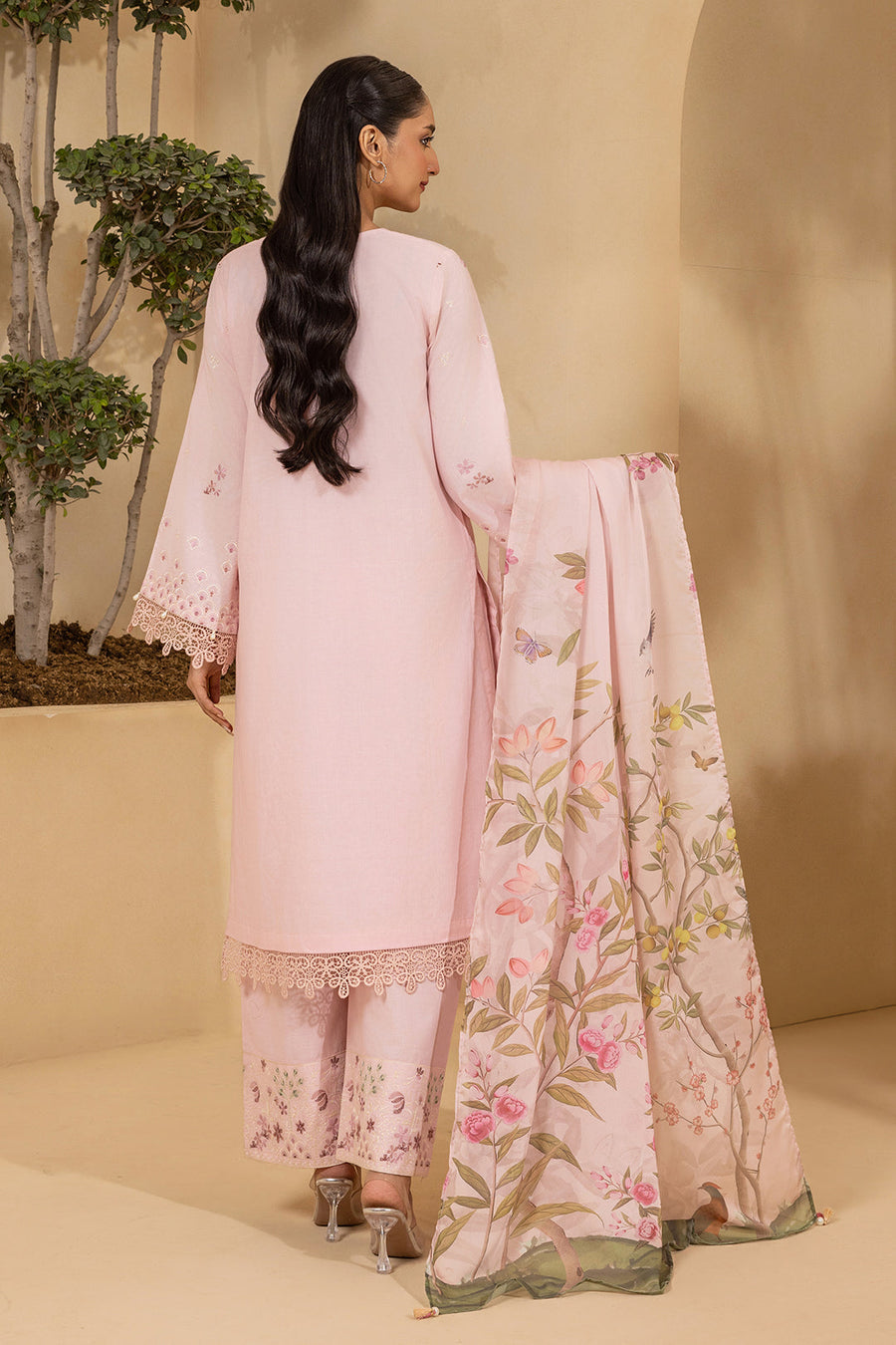 Zellbury Summer Embroidered Lawn Unstitched 3Pc Suit WUS26E30458