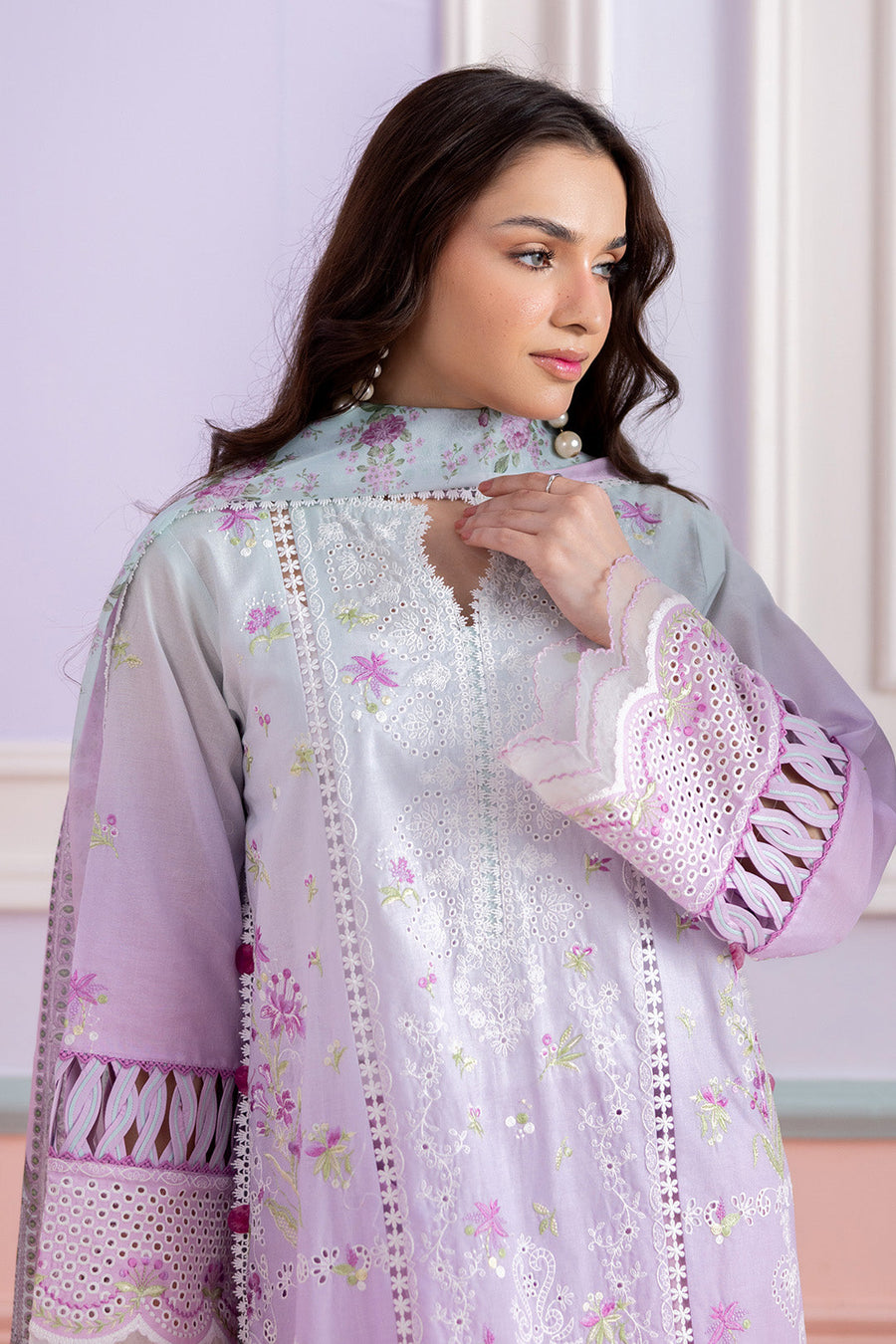 Zellbury Summer Embroidered Lawn Unstitched 3Pc Suit WUS26E30459