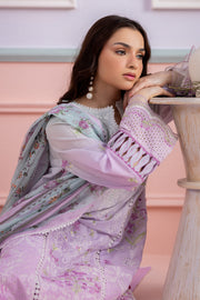 Zellbury Summer Embroidered Lawn Unstitched 3Pc Suit WUS26E30459