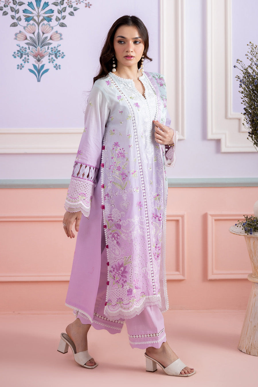 Zellbury Summer Embroidered Lawn Unstitched 3Pc Suit WUS26E30459