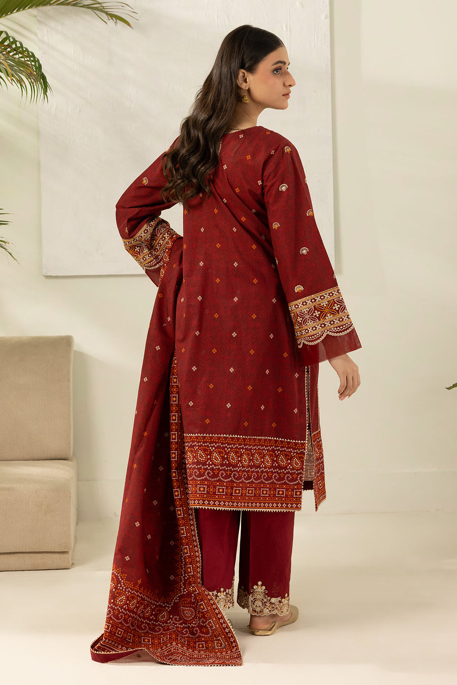 Zellbury Summer Embroidered Lawn Unstitched 3Pc Suit WUS26E30501