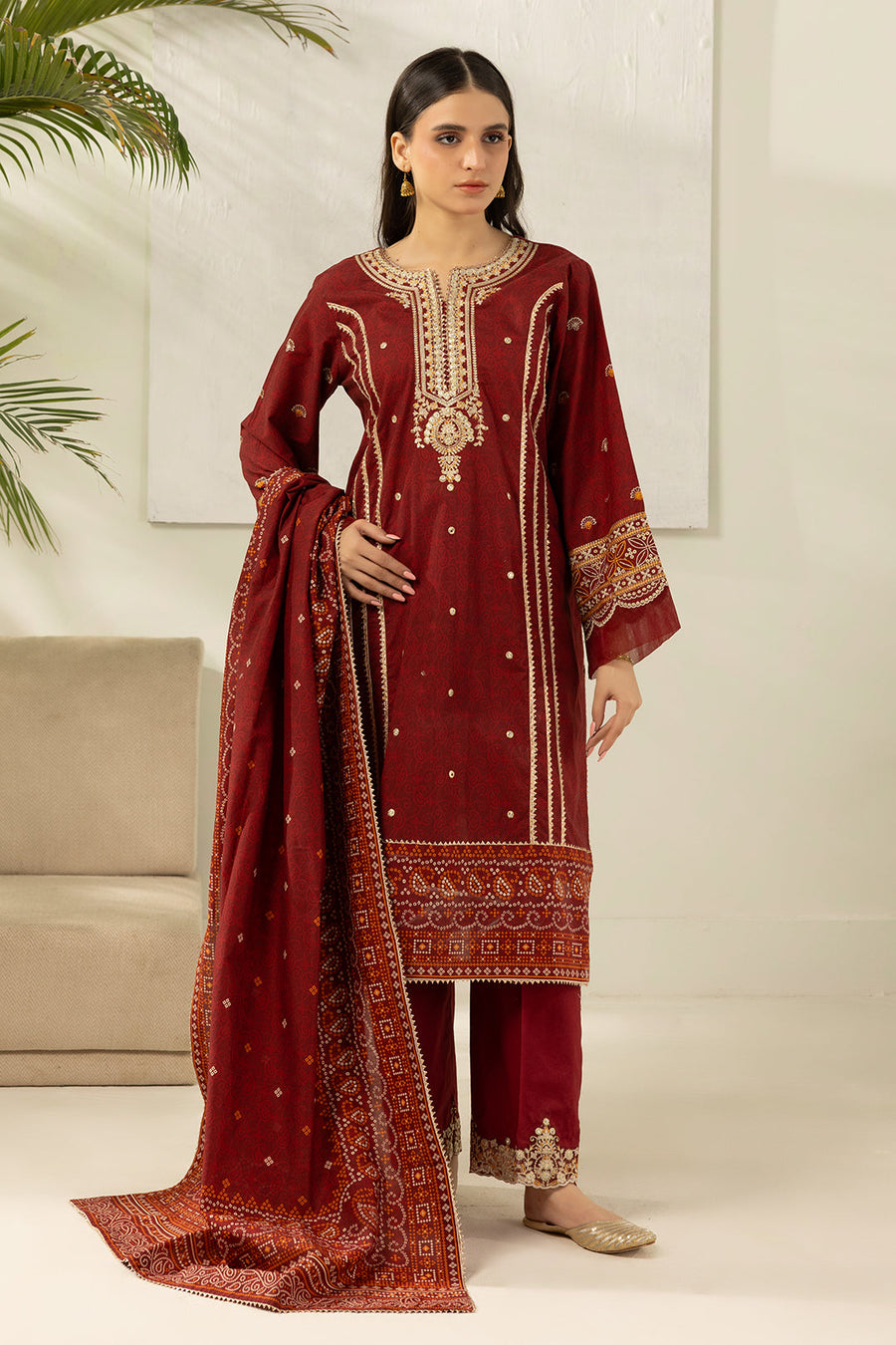 Zellbury Summer Embroidered Lawn Unstitched 3Pc Suit WUS26E30501