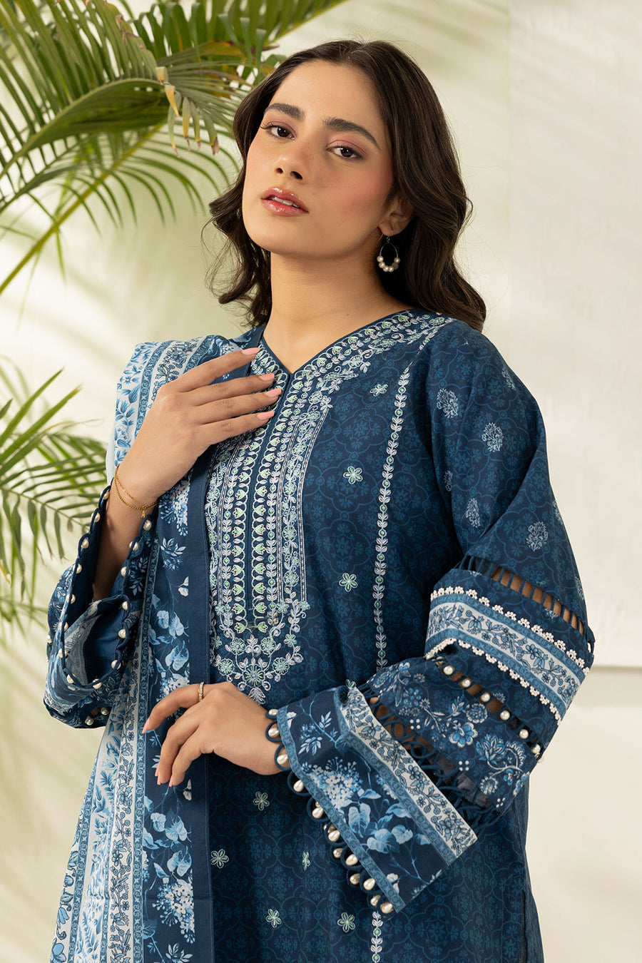 Zellbury Summer Embroidered Lawn Unstitched 3Pc Suit WUS26E30503