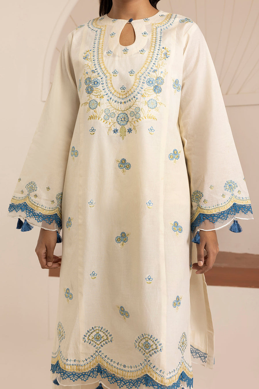 Zellbury Summer Embroidered Lawn Unstitched 3Pc Suit WUS26E30505
