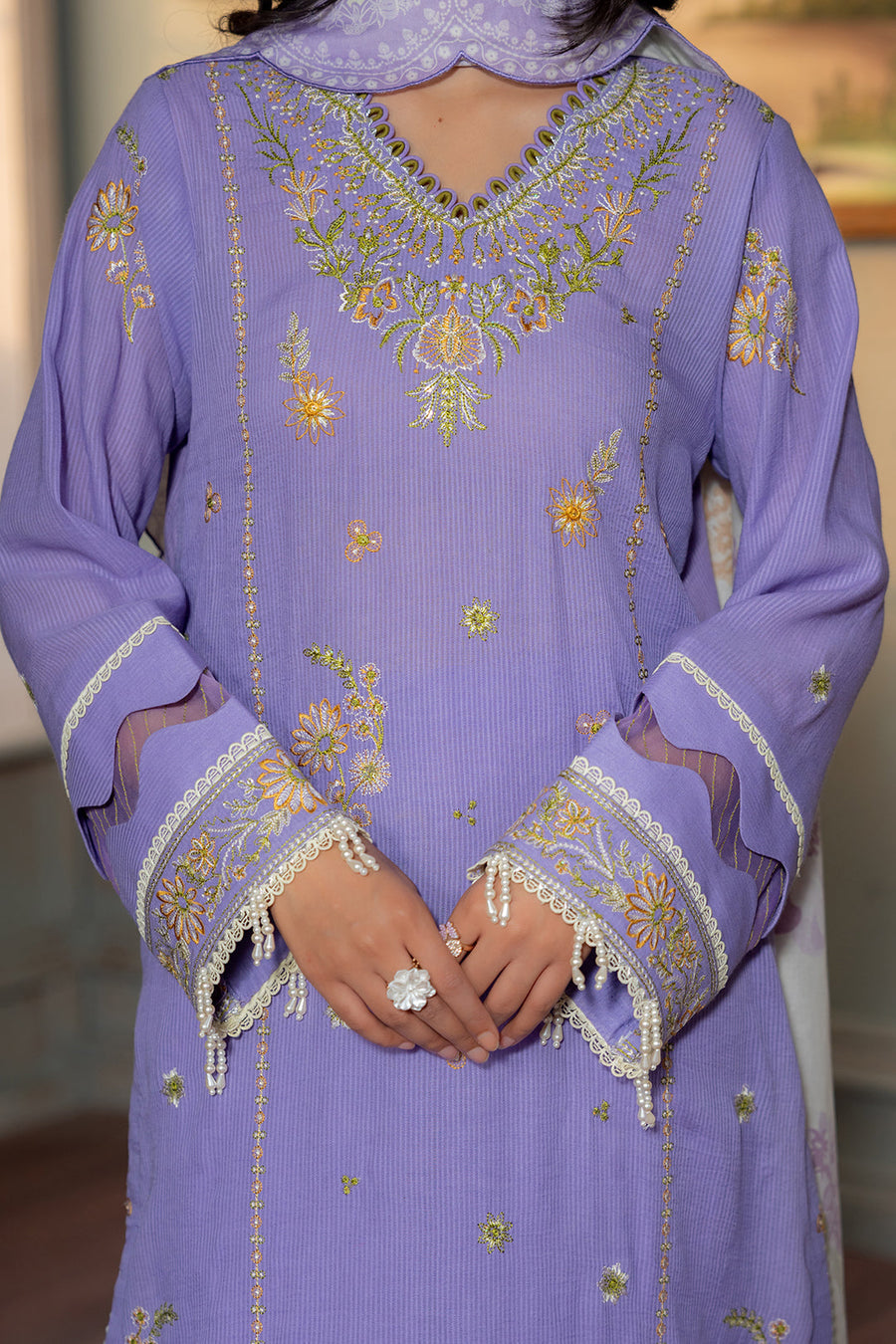Zellbury Summer Embroidered Lawn Unstitched 3Pc Suit WUS26E30508