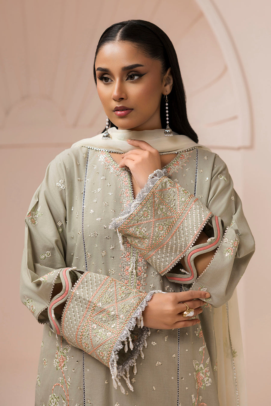 Zellbury Summer Embroidered Lawn Unstitched 3Pc Suit WUS26E30509