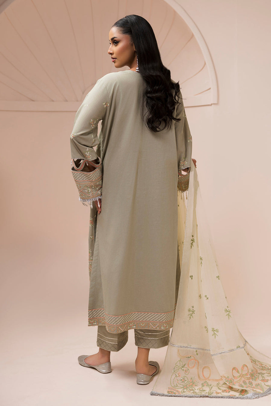 Zellbury Summer Embroidered Lawn Unstitched 3Pc Suit WUS26E30509