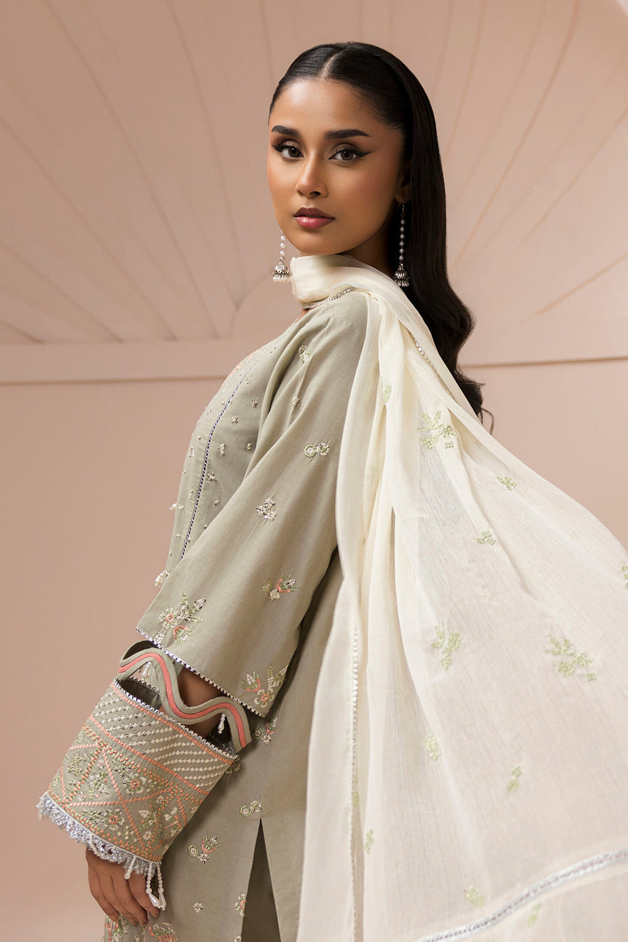 Zellbury Summer Embroidered Lawn Unstitched 3Pc Suit WUS26E30509
