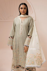 Zellbury Summer Embroidered Lawn Unstitched 3Pc Suit WUS26E30509