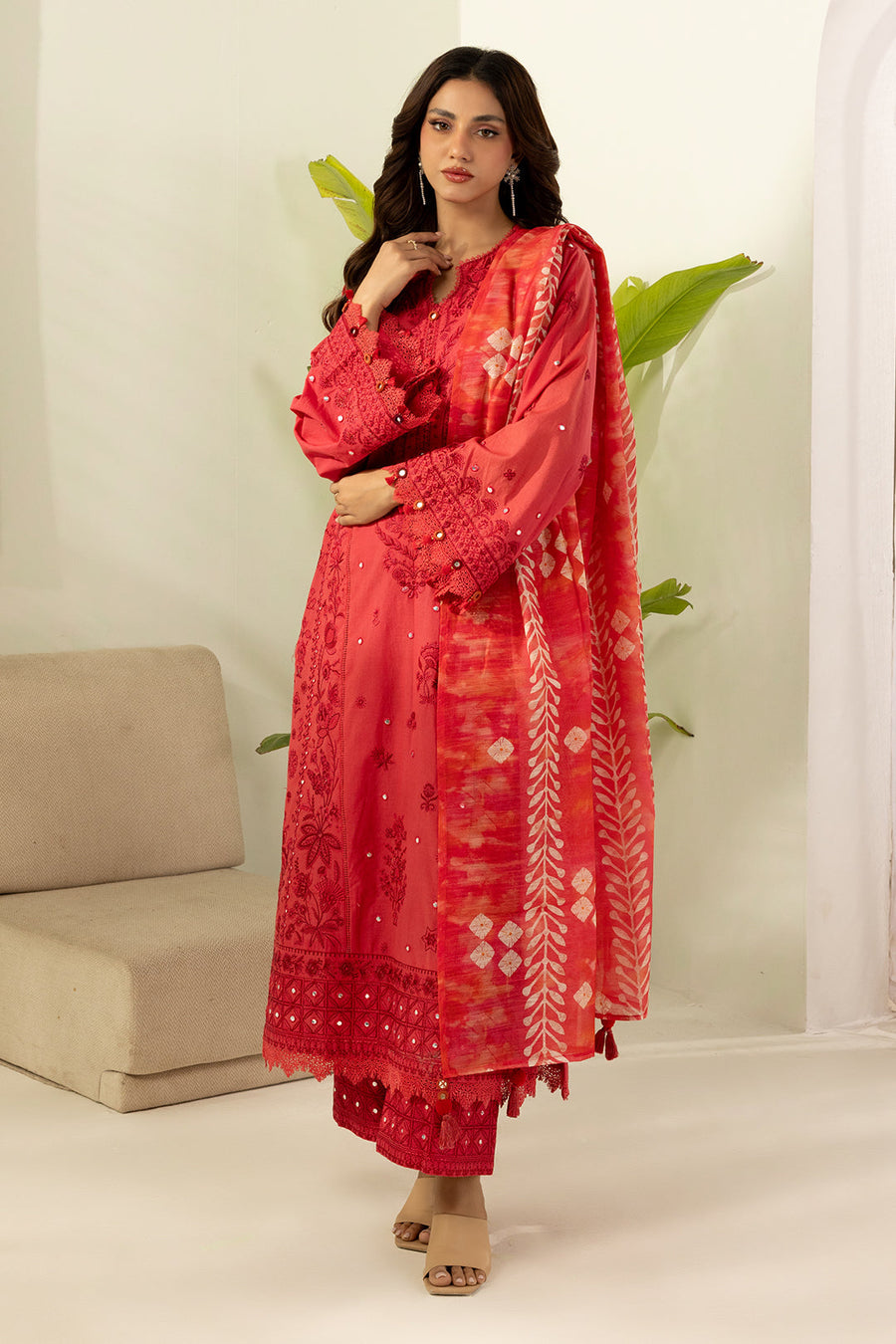 Zellbury Summer Embroidered Lawn Unstitched 3Pc Suit WUS26E30510