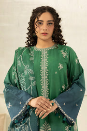 Zellbury Summer Embroidered Cambric Unstitched 3Pc Suit WUS26E30512