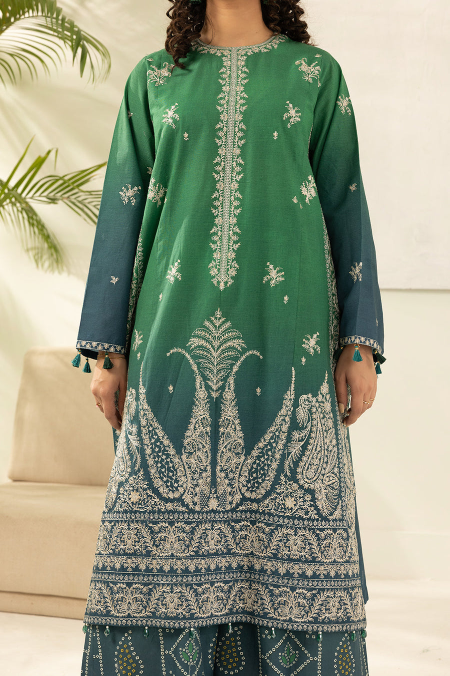 Zellbury Summer Embroidered Cambric Unstitched 3Pc Suit WUS26E30512