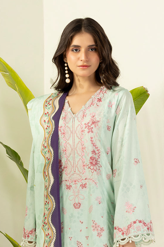 Zellbury Summer Embroidered Cambric Unstitched 3Pc Suit WUS26E30514