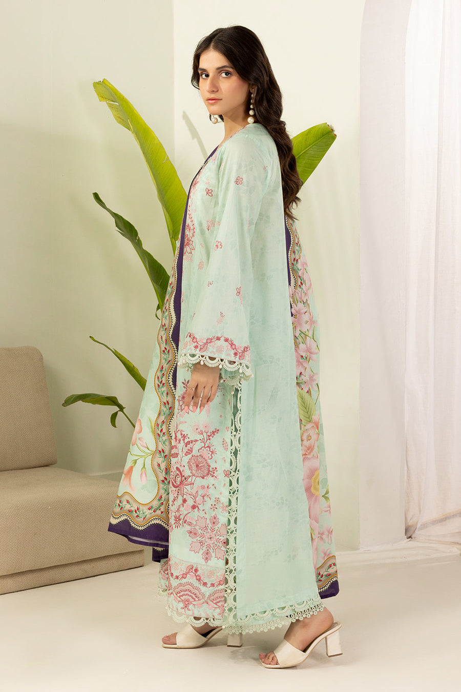Zellbury Summer Embroidered Cambric Unstitched 3Pc Suit WUS26E30514