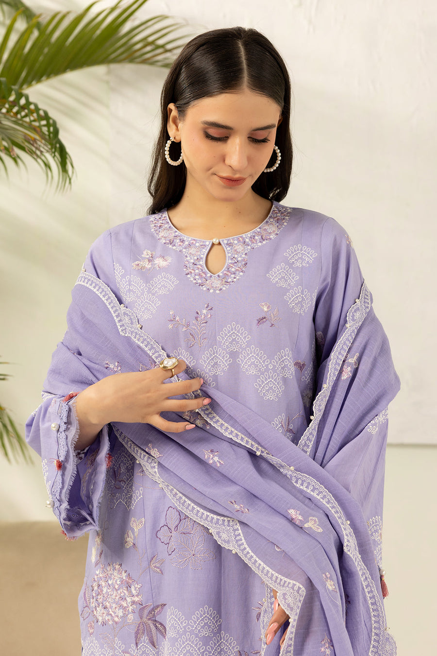 Zellbury Summer Embroidered Jacquard Unstitched 3Pc Suit WUS26E30516