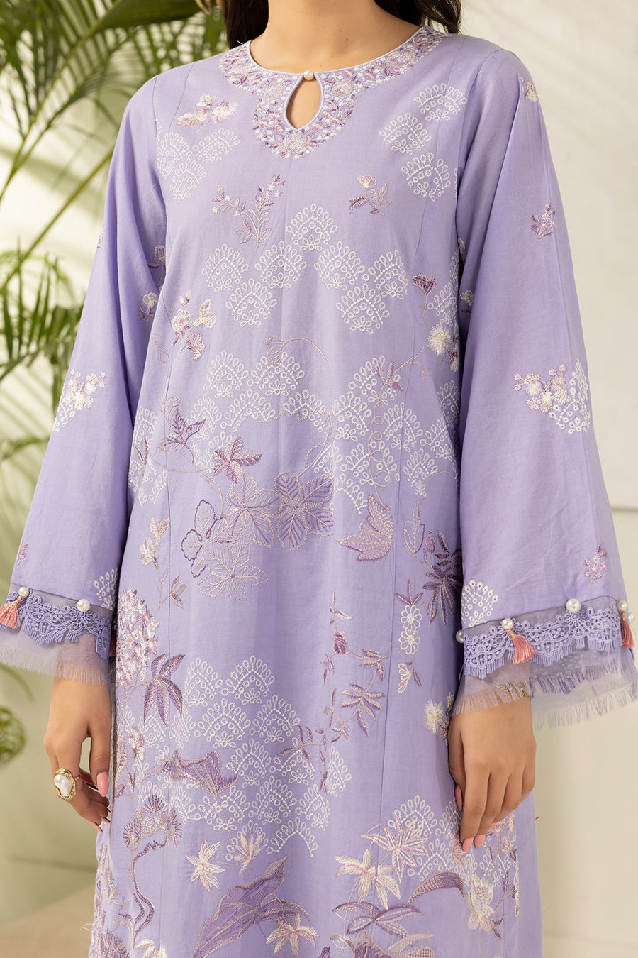 Zellbury Summer Embroidered Jacquard Unstitched 3Pc Suit WUS26E30516