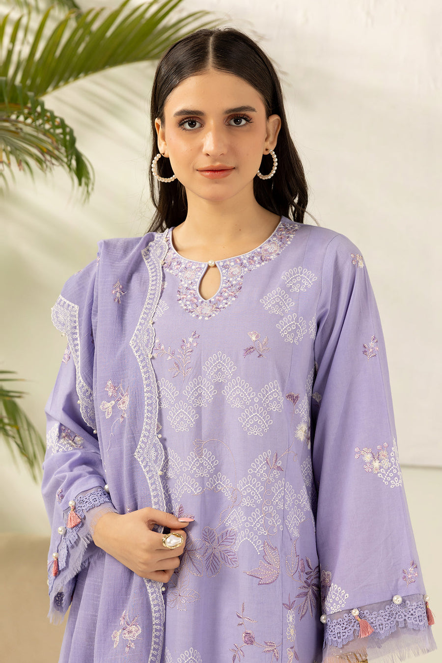 Zellbury Summer Embroidered Jacquard Unstitched 3Pc Suit WUS26E30516