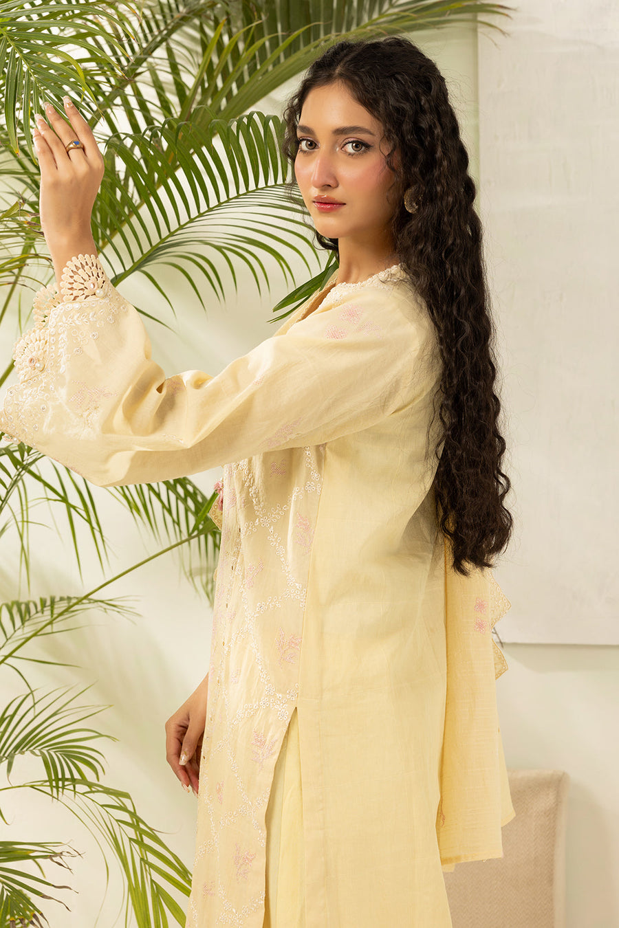 Zellbury Summer Embroidered Jacquard Unstitched 3Pc Suit WUS26E30518