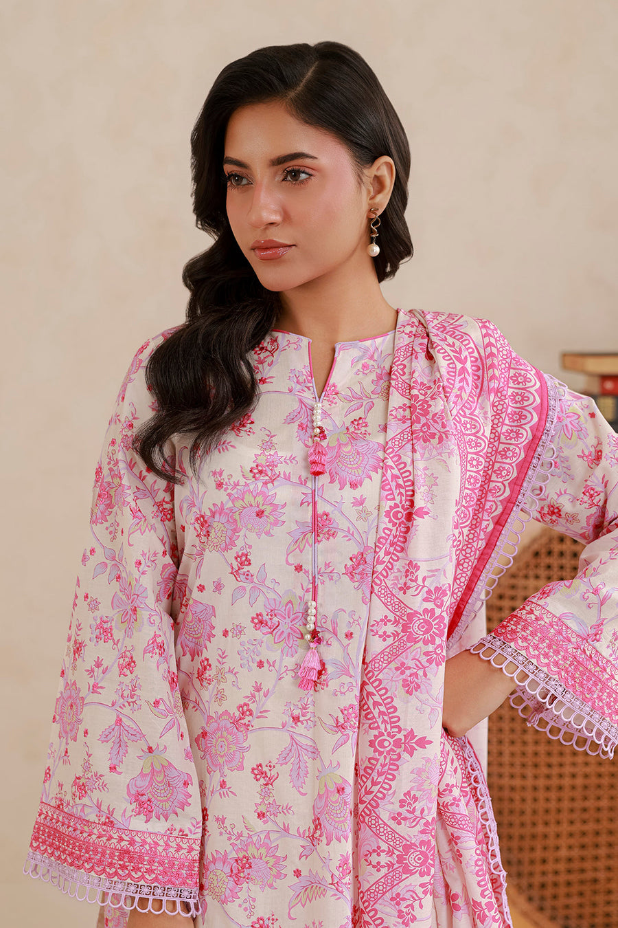 Zellbury Summer Embroidered Lawn Unstitched 3Pc Suit WUS26E30561