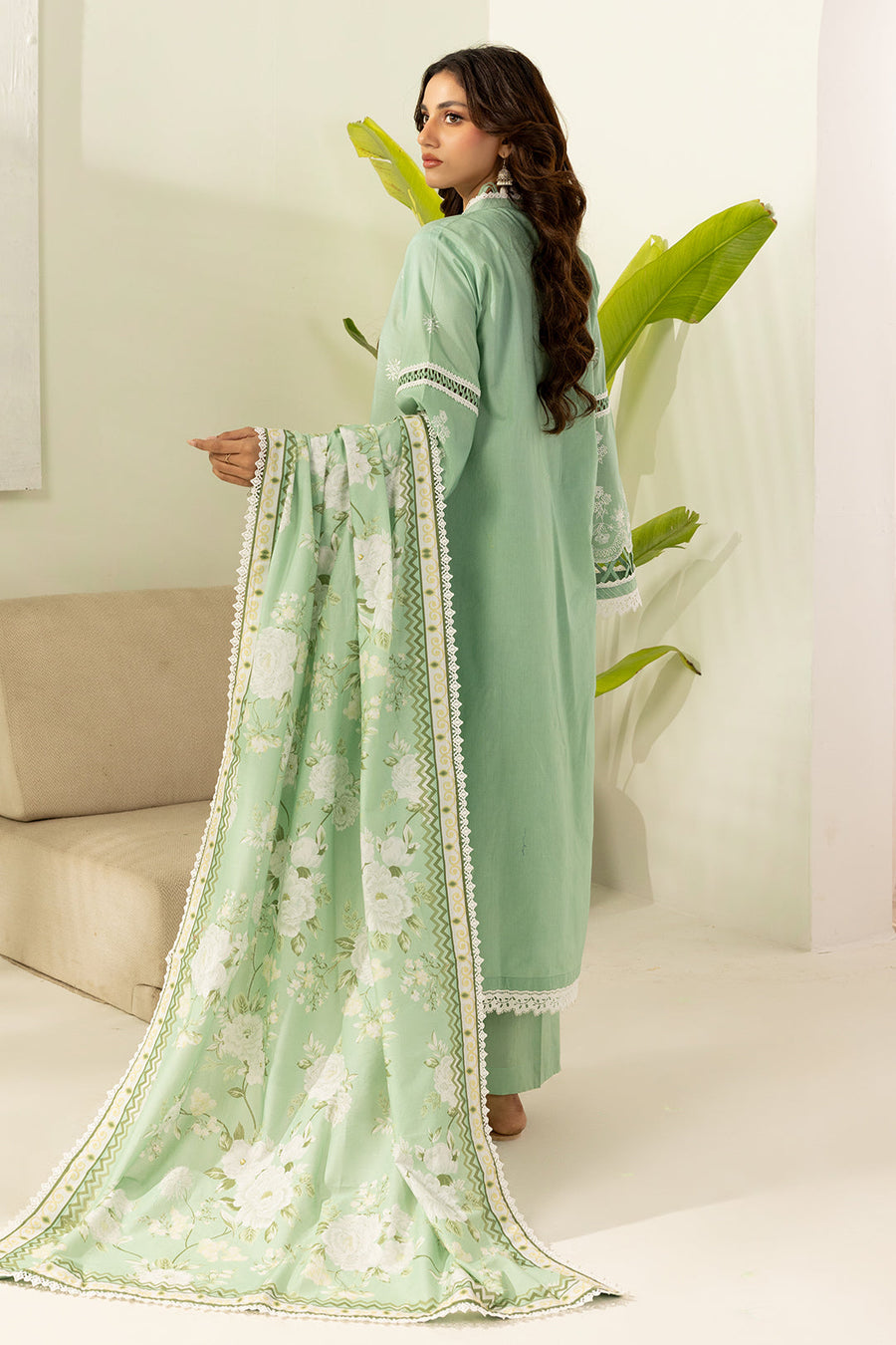 Zellbury Summer Embroidered Lawn Unstitched 3Pc Suit WUS26E30568