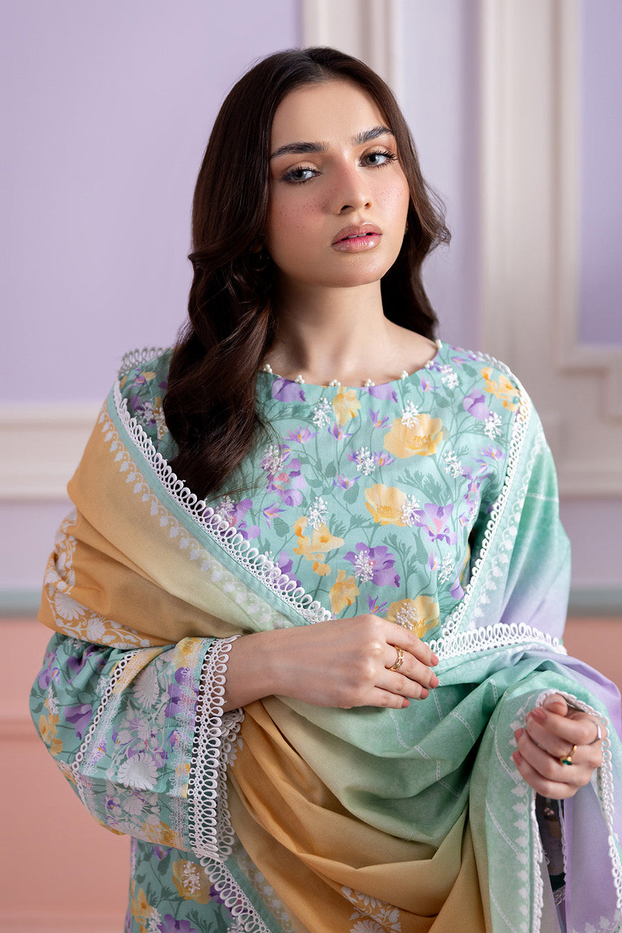 Zellbury Summer Embroidered Lawn Unstitched 3Pc Suit WUS26E30569